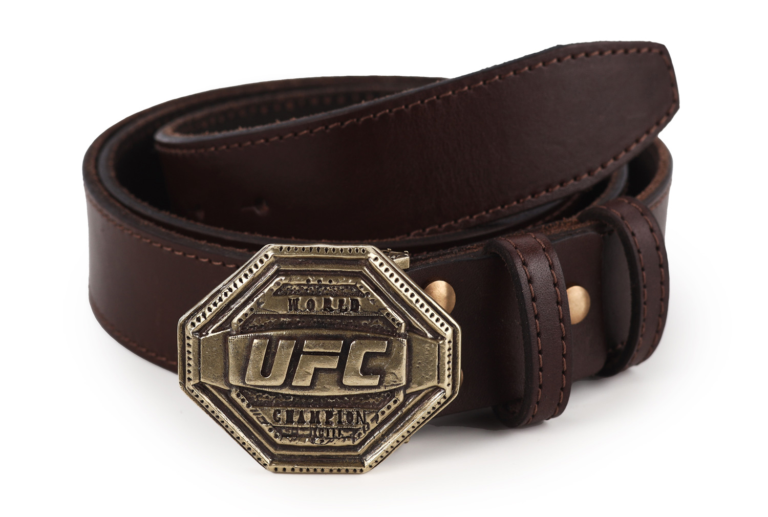 Ремень "UFC" (Коричневый) без упаковки