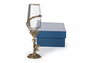 Бокалы для шампанского Ангел | Латунь | Упаковочный материал - Картон
