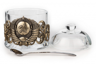 Бонбоньерка (икорница) "СССР" без упаковки