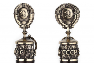 Ложка обувная "СССР" (Рожок латунь) удлиненная