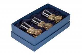 Стопки перевертыши Кобра в комплекте 3 шт | Подарок с символикой кобры - ручная работа